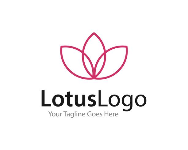 Lotus Logo Icon Ilustração Vetor