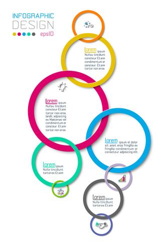 Opções de etapa de negócios e infográficos abstratos número modelo de opções. vetor