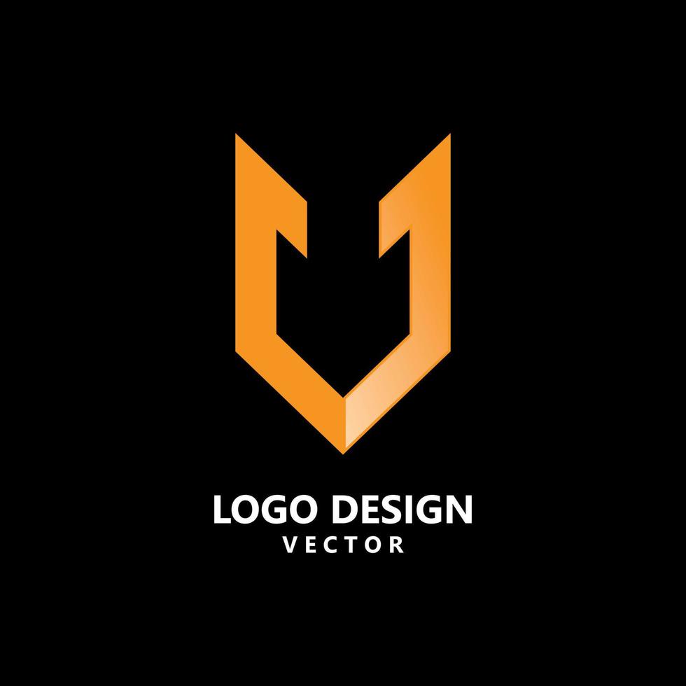 v vetor de design de logotipo de símbolo