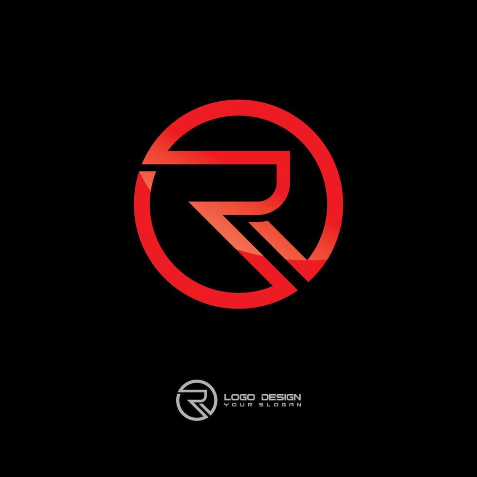 design de vetor de logotipo de símbolo r