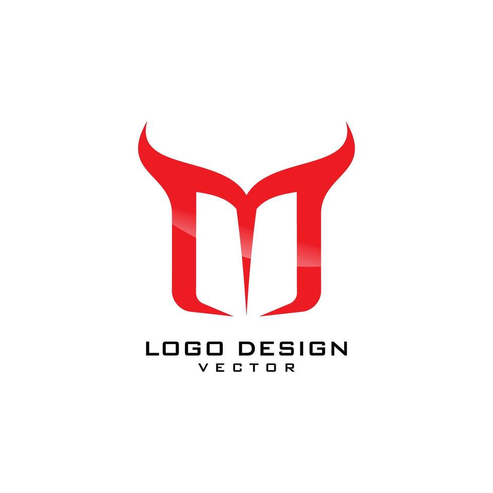 vetor de modelo de logotipo de símbolo m