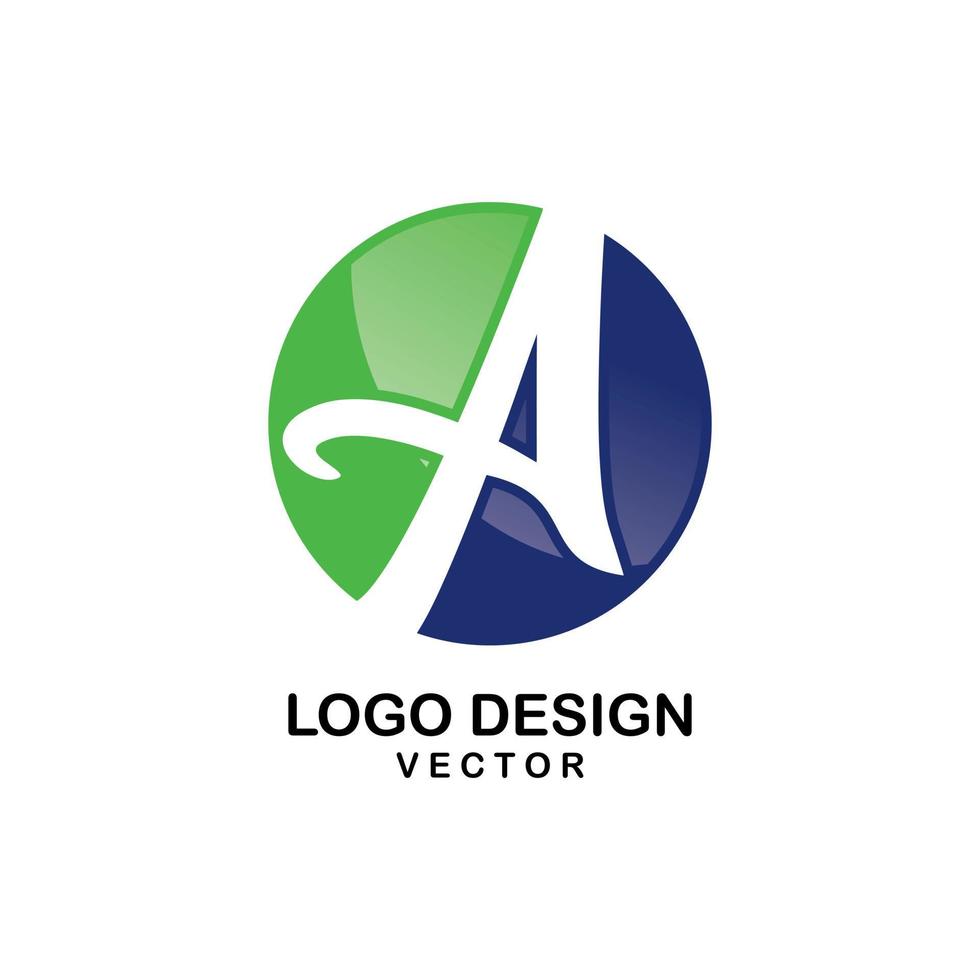 um vetor de design de logotipo de empresa de símbolo