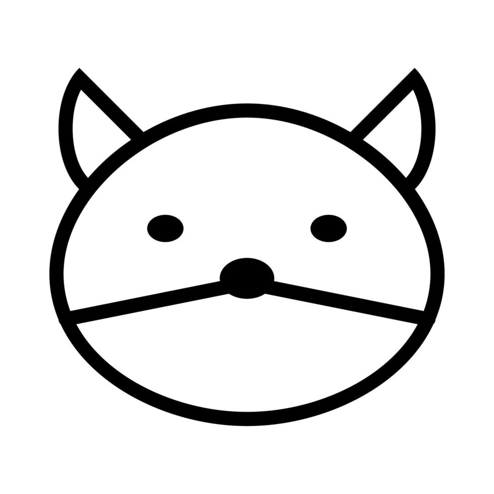 fox icon é um ícone de animal muito fofo com um estilo minimalista, mas extraordinário, muito adequado para design de aplicativos e outros designs gráficos. também é adequado para designs com temas infantis. vetor