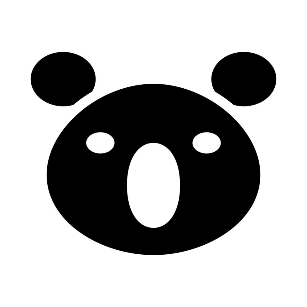 koala icon é um ícone de animal muito fofo com um estilo minimalista, mas extraordinário, muito adequado para design de aplicativos e outros design gráfico. também é adequado para designs com temas infantis. vetor