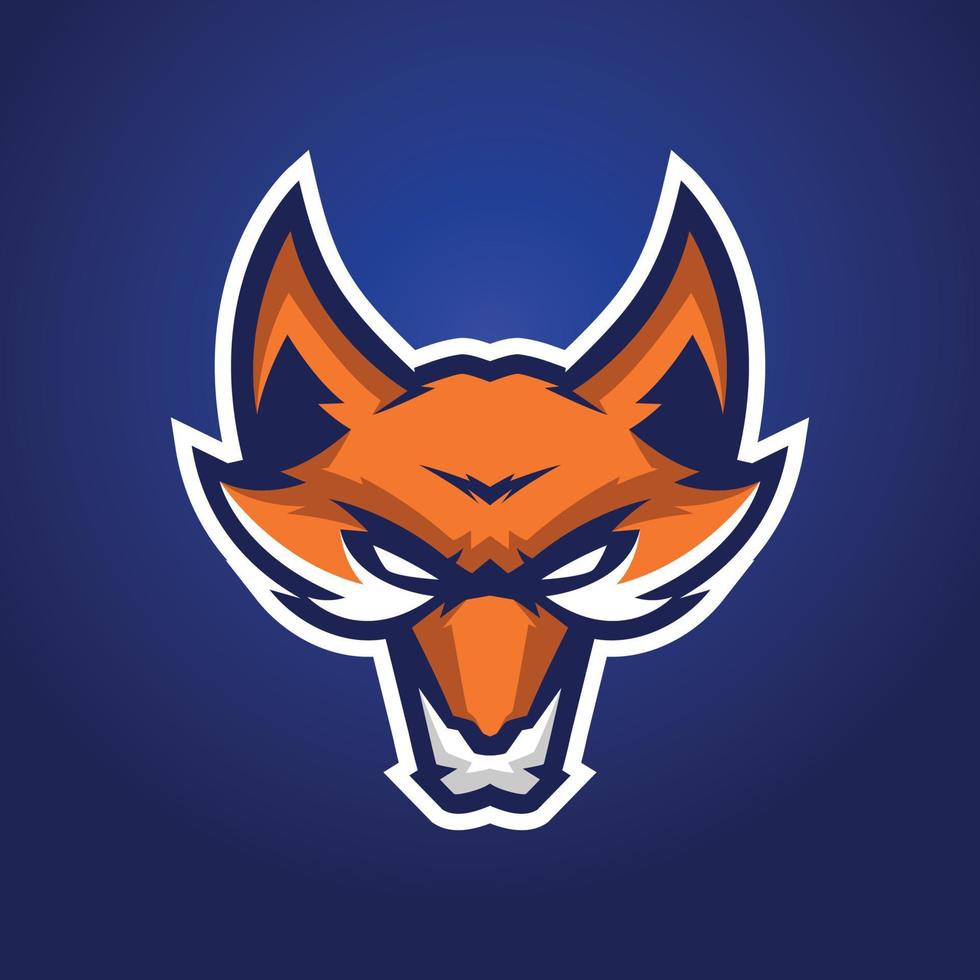 logotipo da mascote da raposa vetor