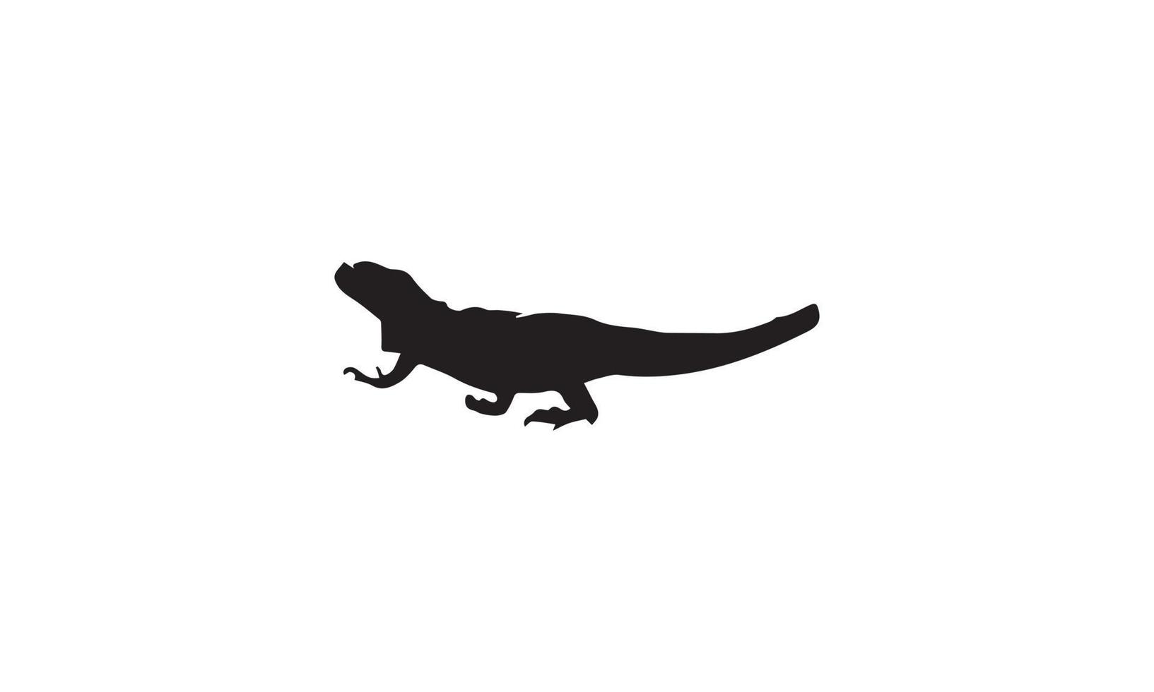 design de ilustração vetorial iguana preto e branco vetor