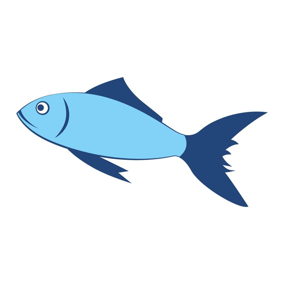 clip-art de peixe com design de desenho animado vetor