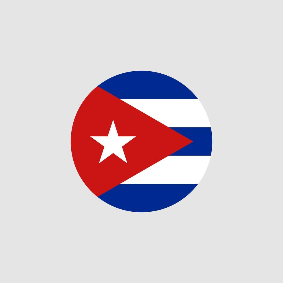 bandeira nacional de cuba, cores oficiais e proporção corretamente. ilustração vetorial. eps10. vetor