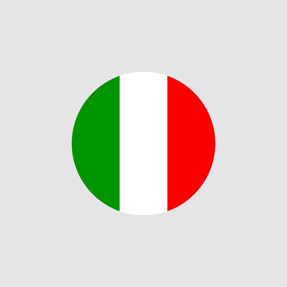 bandeira nacional da itália, cores oficiais e proporção corretamente. ilustração vetorial. eps10. vetor