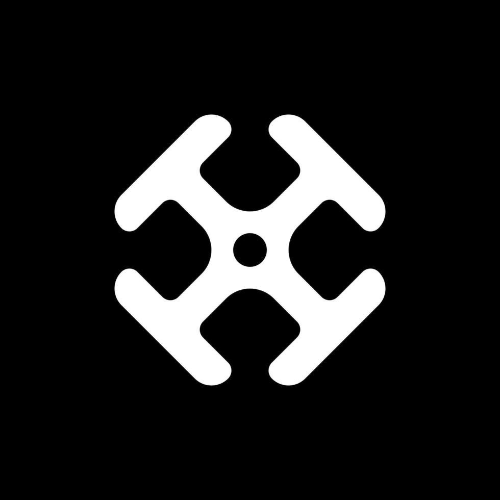 design de logotipo simples de movimento abstrato de túnel design de logotipo simples vetor