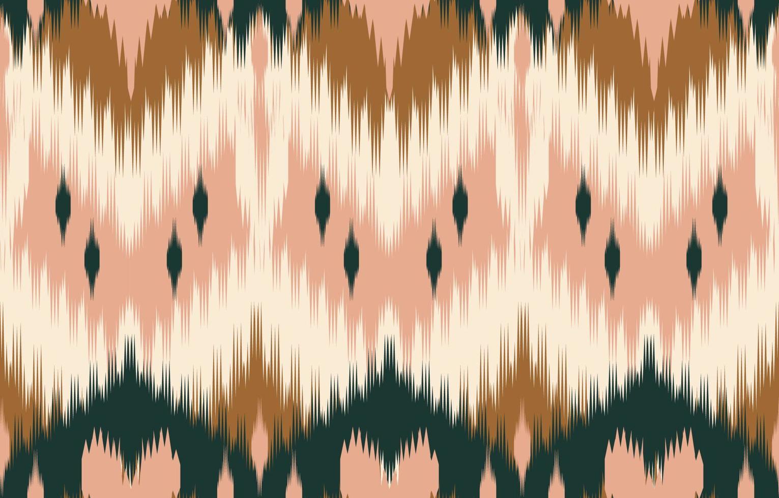 arte ikat abstrata étnica marrom. sem costura padrão em bordados tribais, folclóricos, bonito estilo mexicano. impressão de ornamento de arte geométrica asteca. design para tapete, papel de parede, roupas, embrulho, tecido, capa. vetor