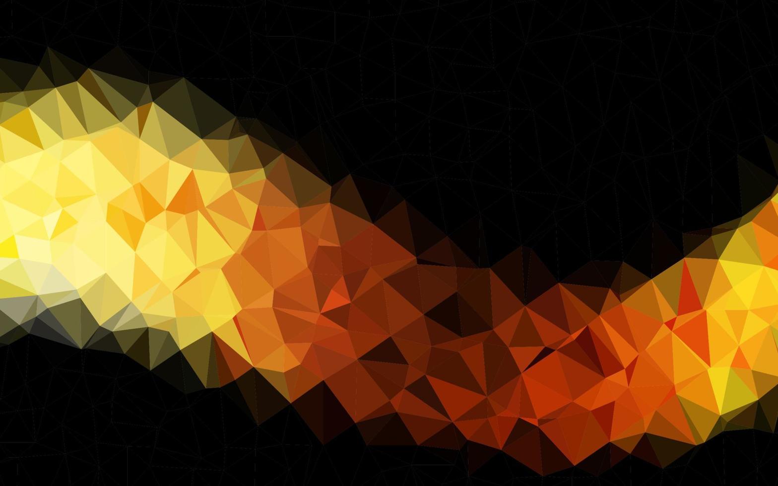 fundo do mosaico abstrato do vetor amarelo e laranja claro.