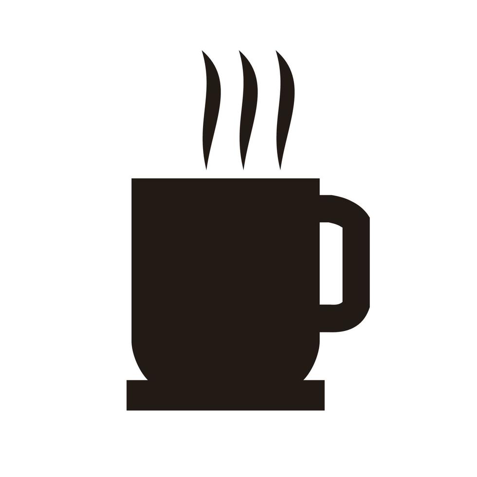 caneca quente de ícone de bebida de café vetor