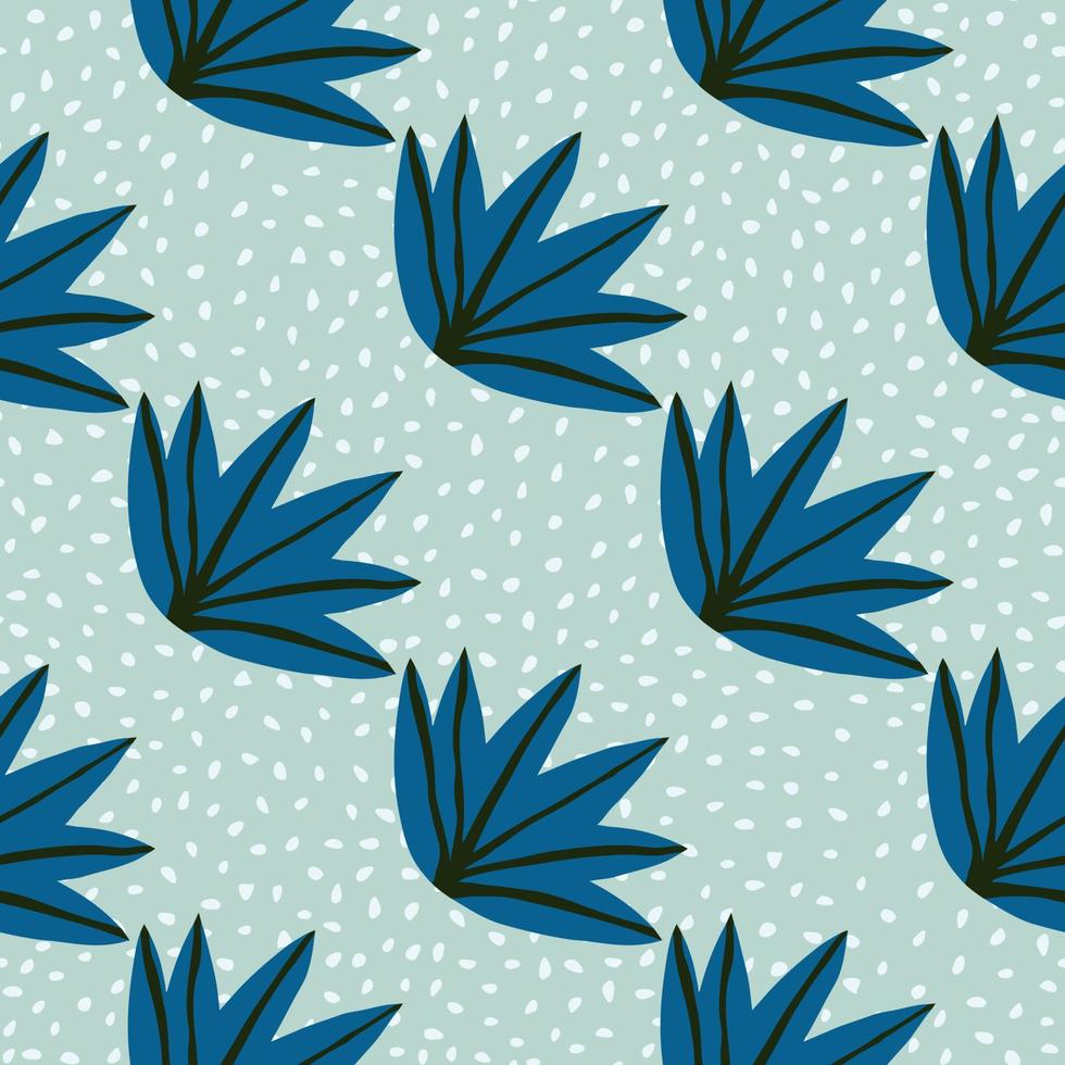 tropical contemporâneo deixa padrão sem emenda em fundo de pontos. ilustração em vetor doodle folha de palmeira tropical. design criativo de moda.