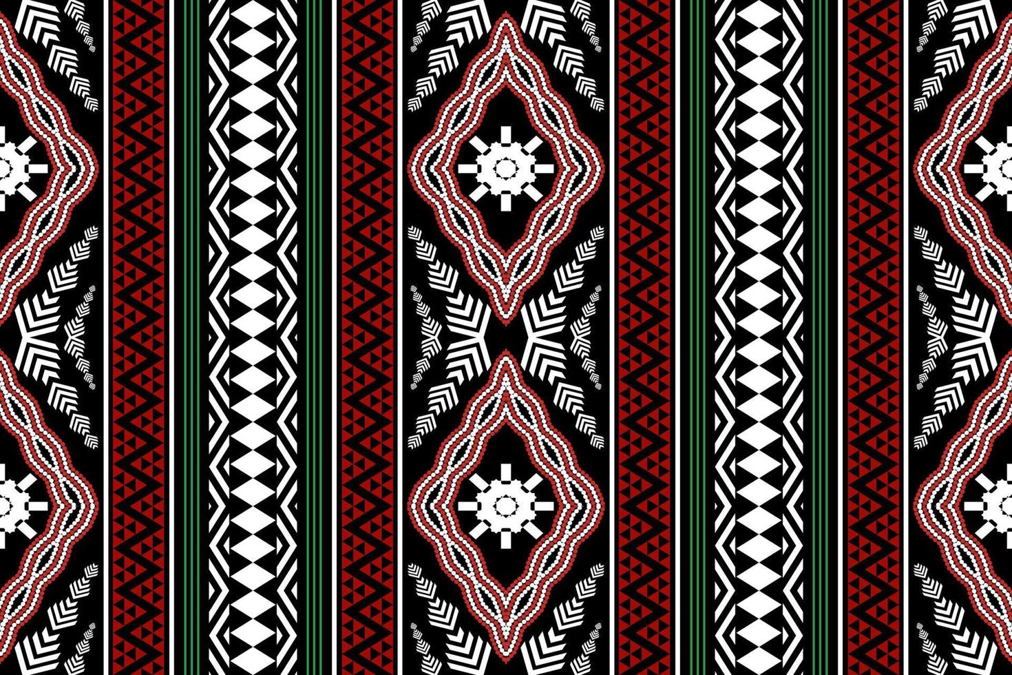 padrão tradicional oriental étnico geométrico figura estilo de bordado tribal design para papel de parede, roupas, embrulho, tecido, ilustração vetorial vetor