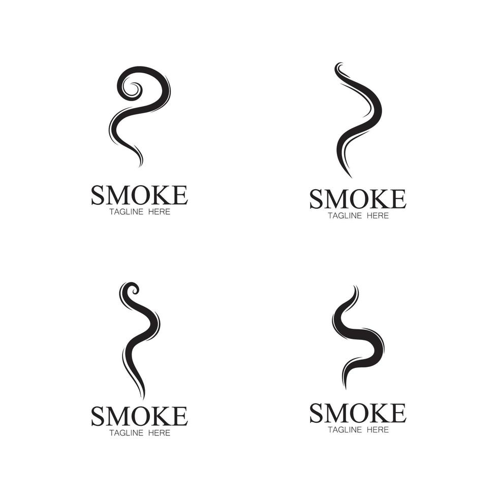 fumaça vapor ícone logotipo ilustração isolado no fundo branco aroma vaporizar ícones. cheira ícone de linha vetorial cheiro quente fedor ou cozinhar símbolos de vapor cheirando ou vapor vetor