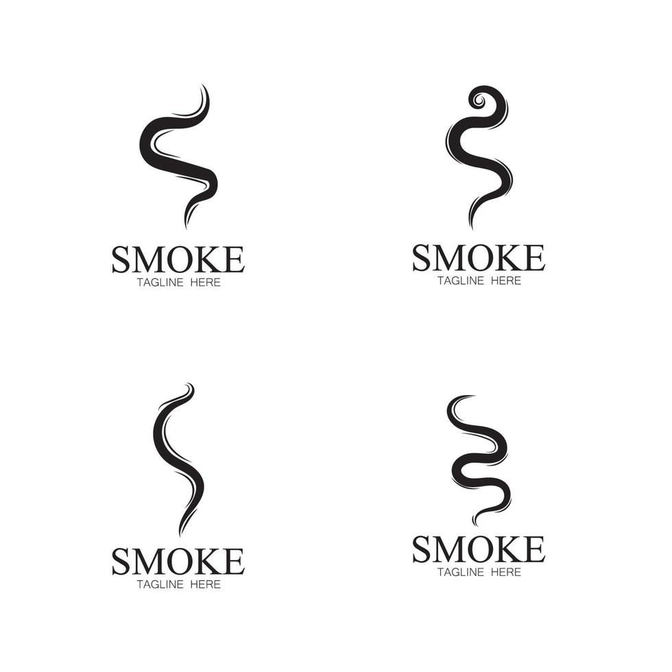 fumaça vapor ícone logotipo ilustração isolado no fundo branco aroma vaporizar ícones. cheira ícone de linha vetorial cheiro quente fedor ou cozinhar símbolos de vapor cheirando ou vapor vetor