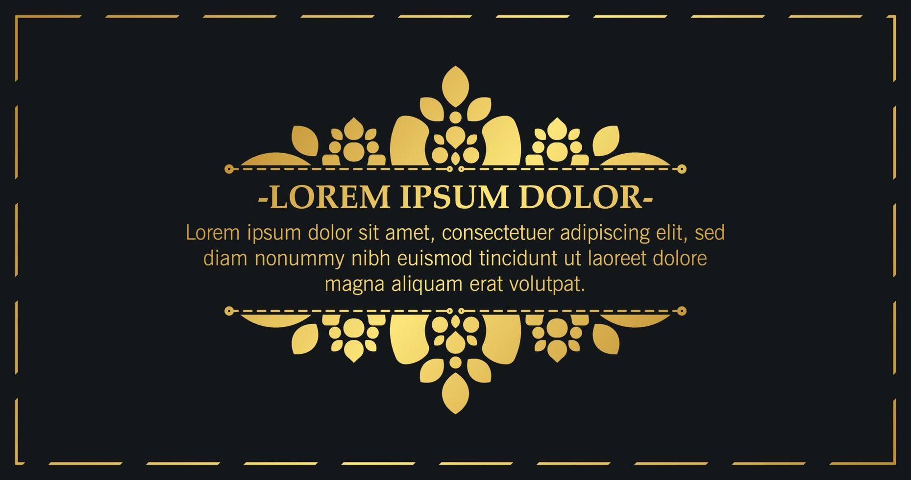 design de linha de moldura de ornamento de caligrafia de luxo vetor