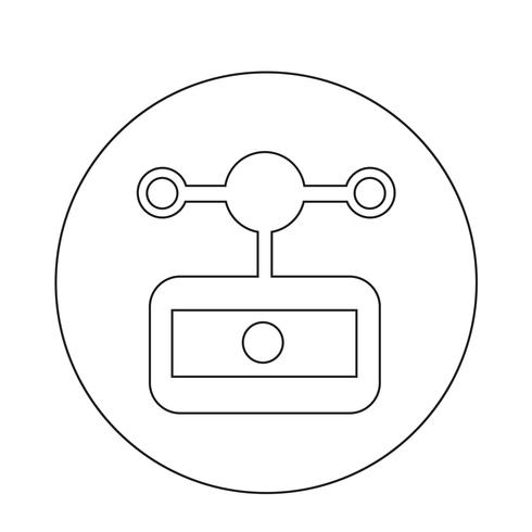 ícone de medidor de vento anemômetro vetor