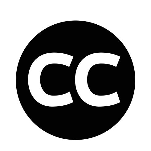Creativecommons Ícone CC vetor