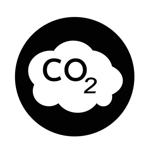 Ícone de CO2 vetor