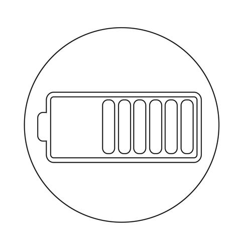 Ícone do símbolo da bateria vetor