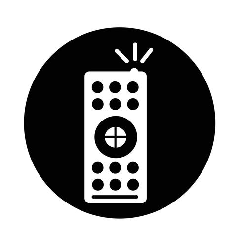 ícone de controle remoto de tv vetor