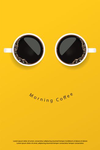 Coffee Poster Advertisement Flayers Ilustração vetorial vetor