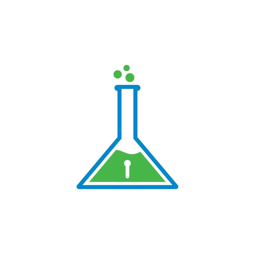 vetor de proteção de laboratório, logotipo de tecnologia