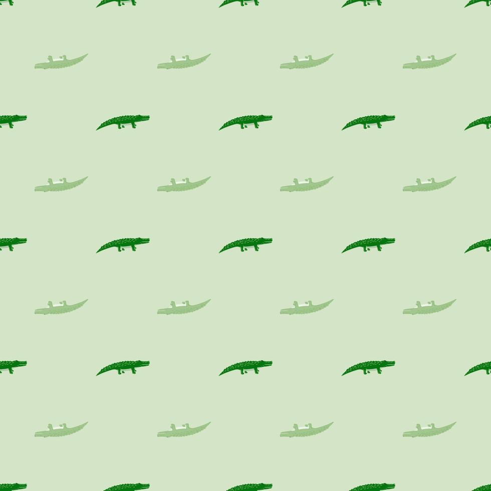 fundo de animais sem costura pattern.funny de crocodilos bonitos. vetor