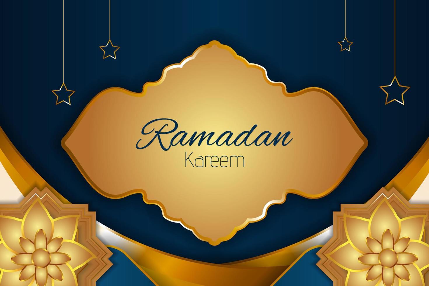 fundo islâmico ramadan kareem com elemento vetor