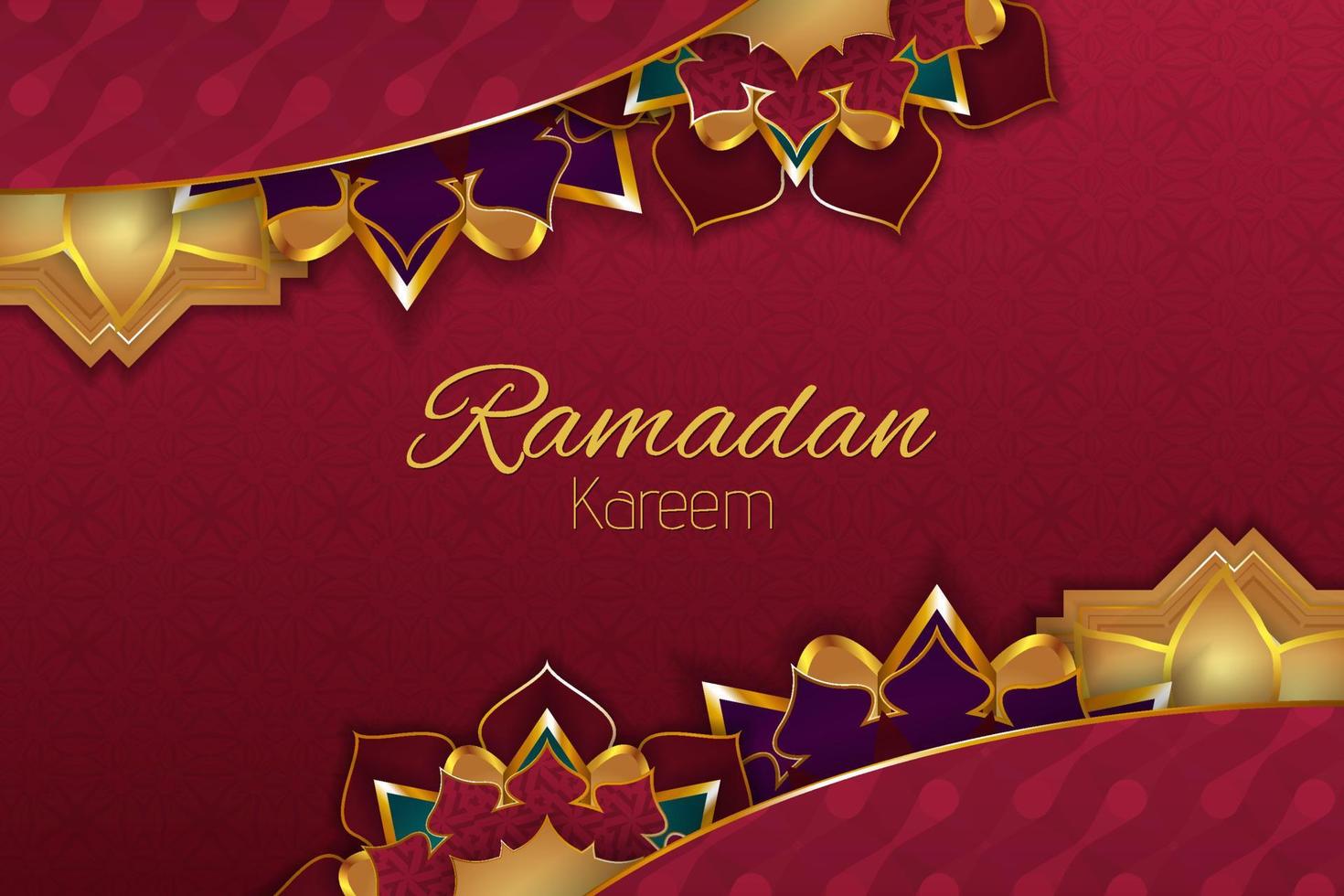 fundo islâmico ramadan kareem com elemento vetor