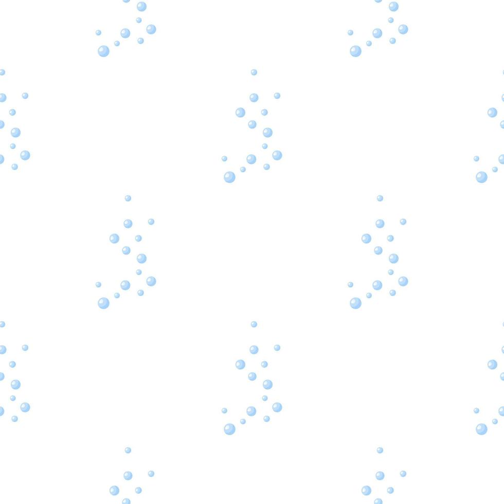 bolhas de padrão sem emenda isoladas no fundo branco. textura plana de sabão para qualquer finalidade. vetor