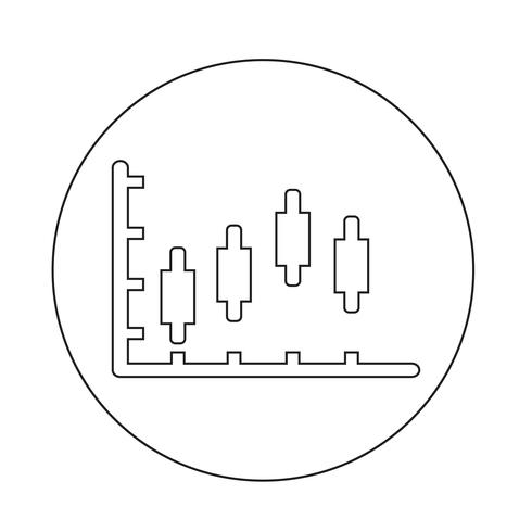 ícone de gráfico de diagrama vetor