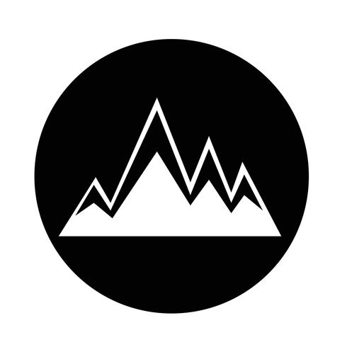 ícone de montanhas vetor