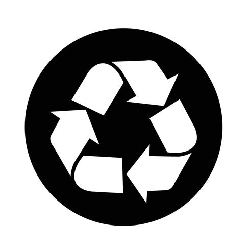 Ícone de reciclagem vetor