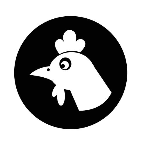 ícone de frango vetor