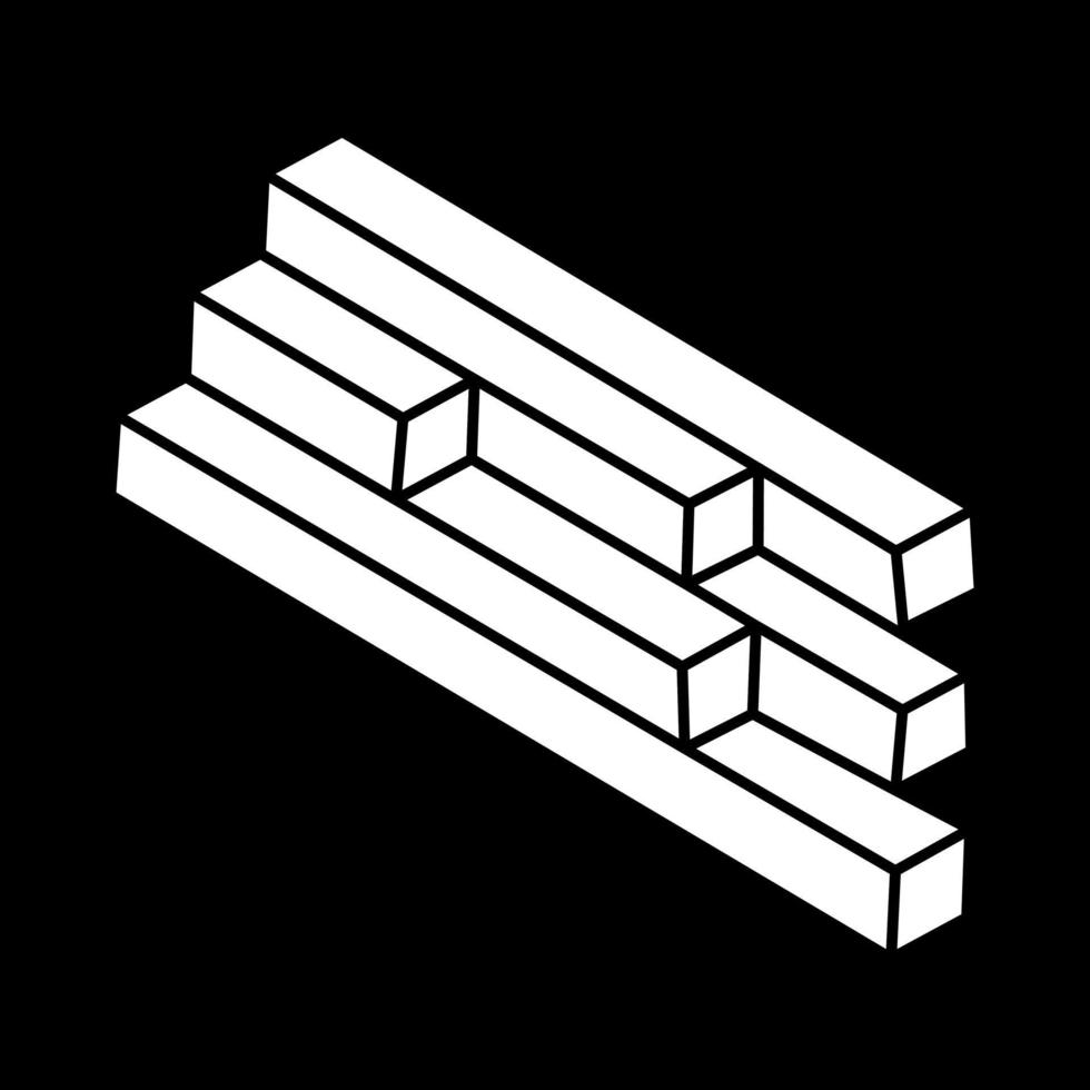 formas de ilusão de ótica. objeto de arte óptica. figuras impossíveis. geometria. vetor