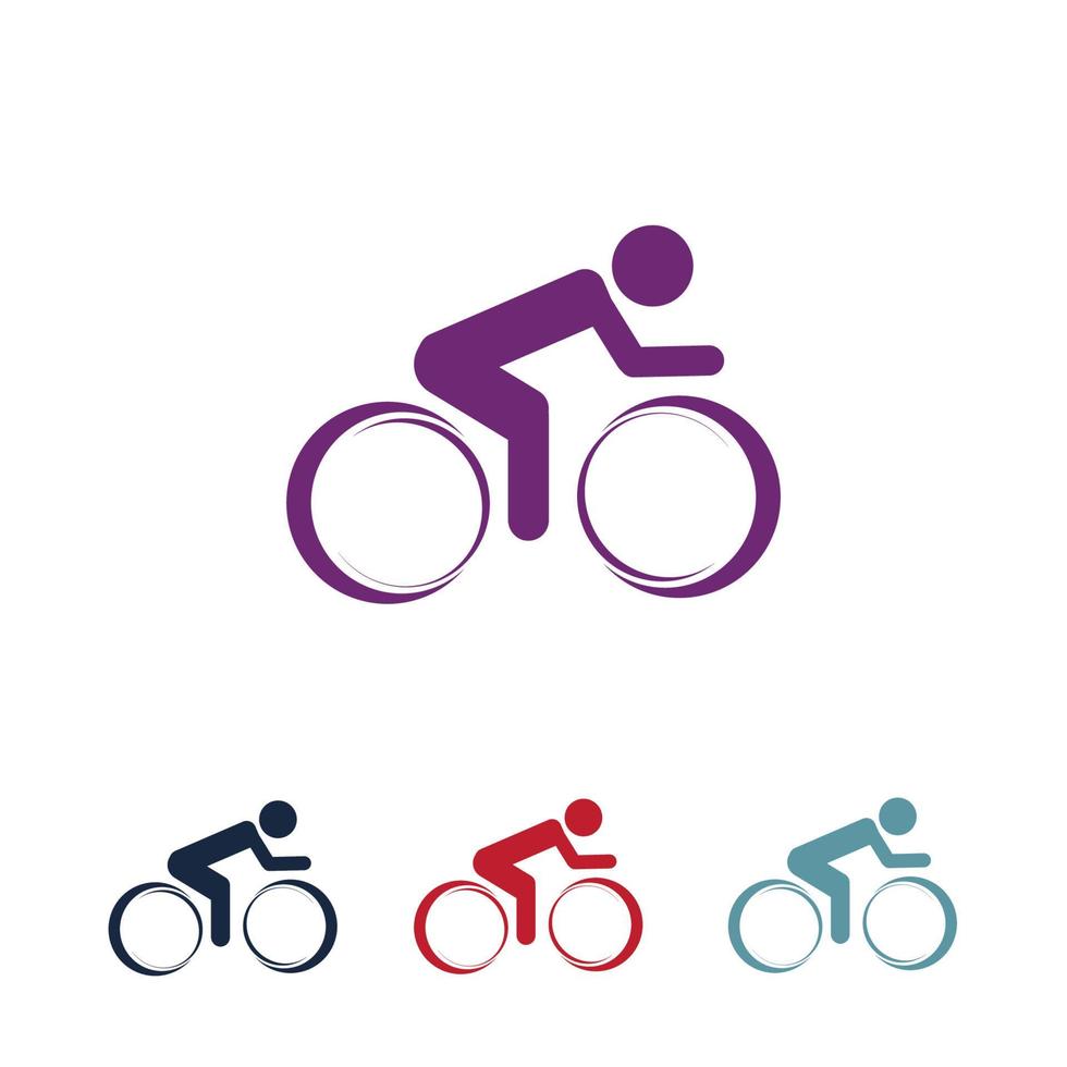 vetor de logotipo de bicicleta