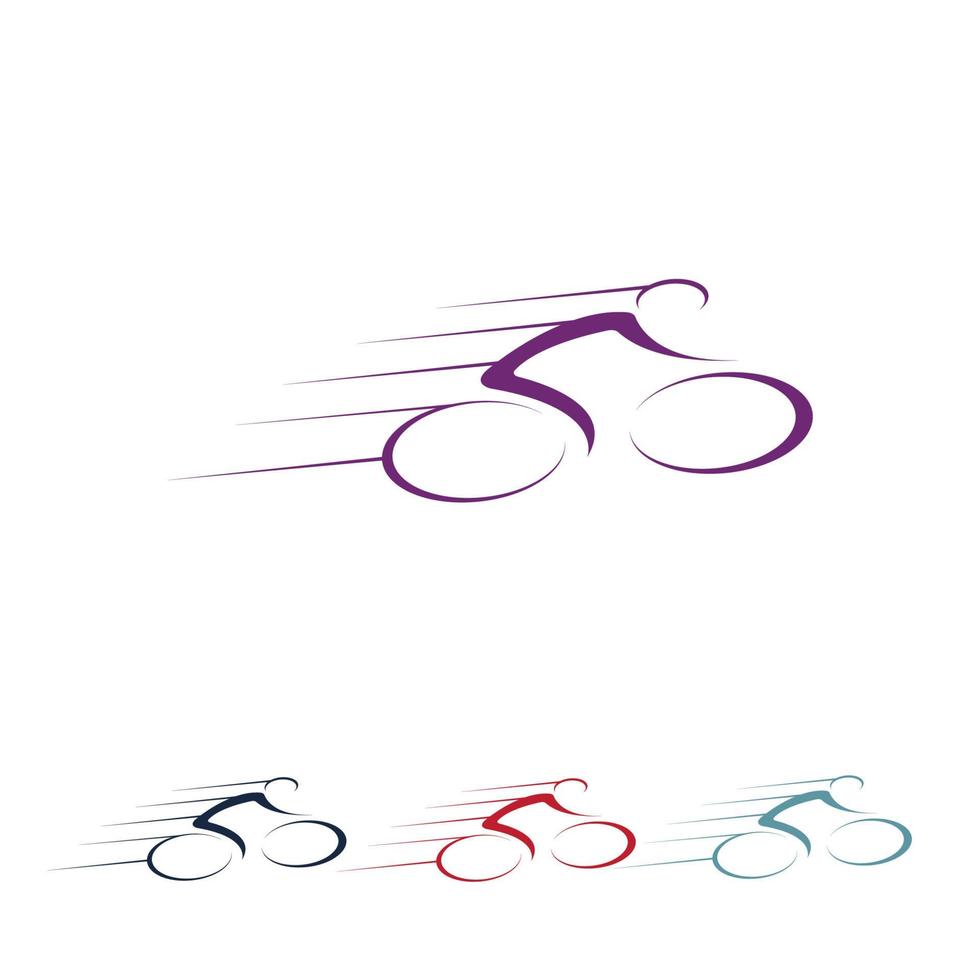 vetor de logotipo de bicicleta