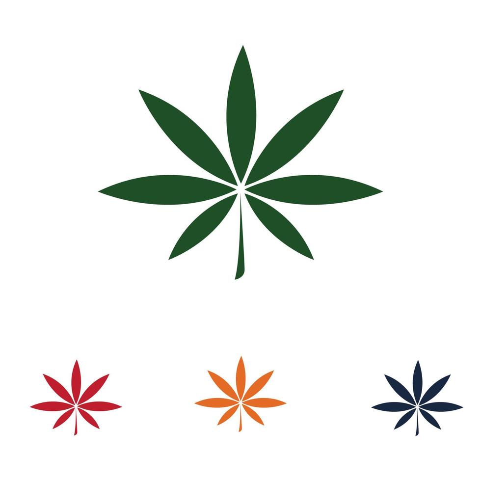 design de logotipo de maconha vetor