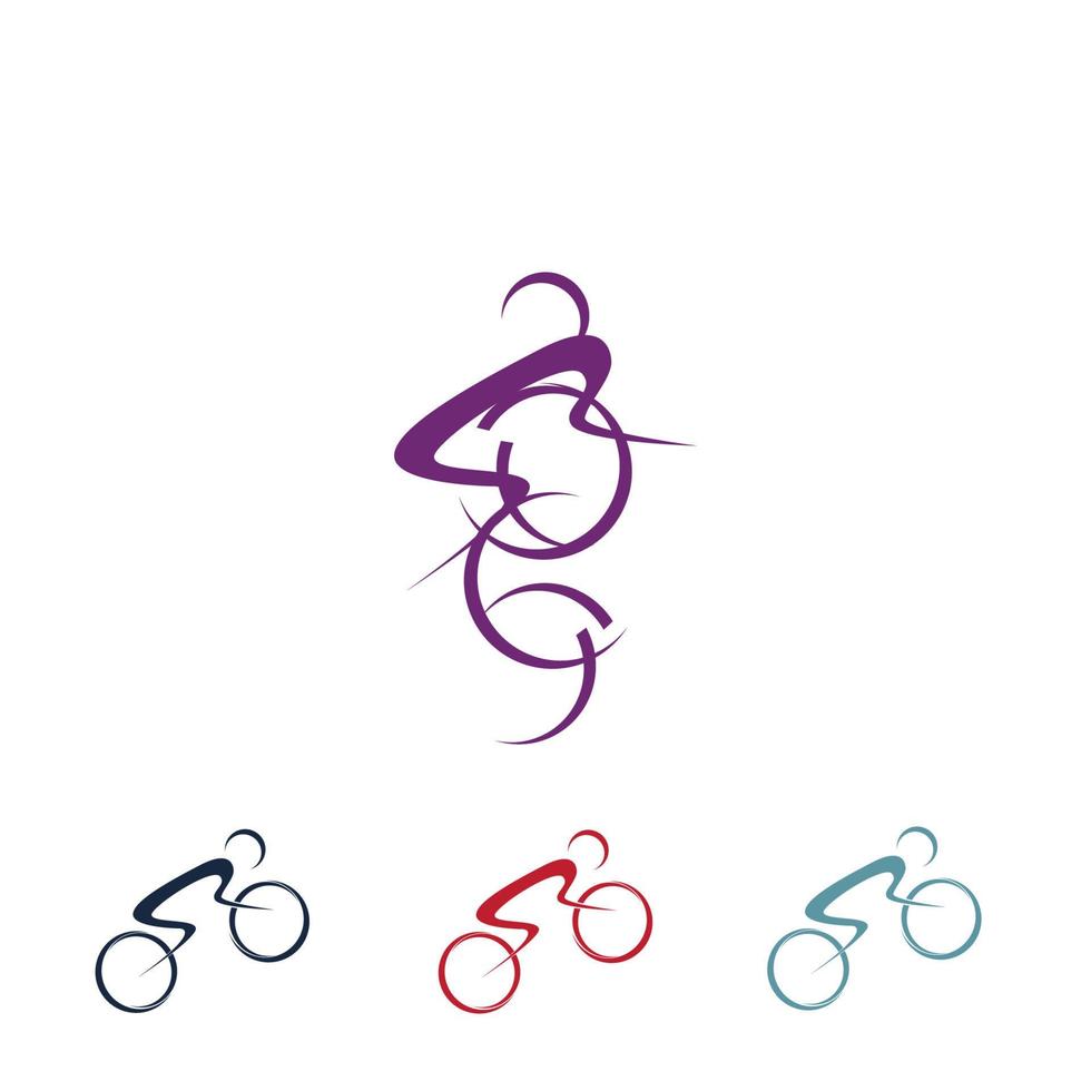 vetor de logotipo de bicicleta