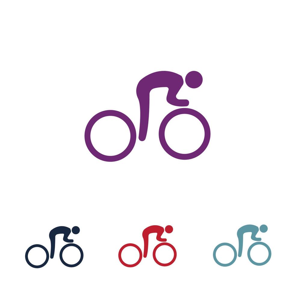 vetor de logotipo de bicicleta