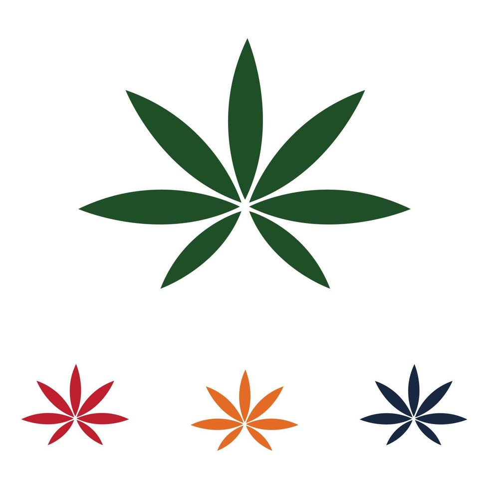 design de logotipo de maconha vetor