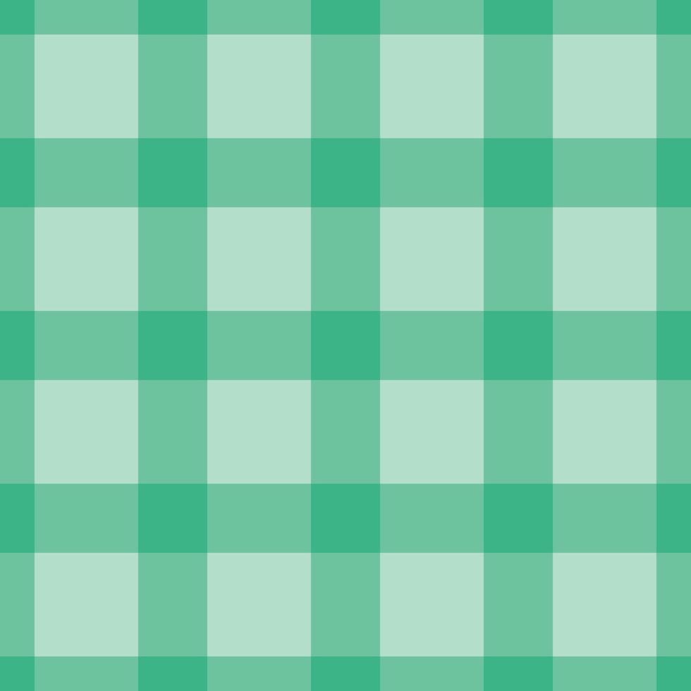 padrão sem costura verde pano gráfico simples padrão de tartan quadrado vetor