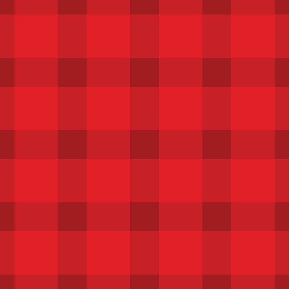 padrão sem costura vermelho pano gráfico simples padrão de tartan quadrado vetor