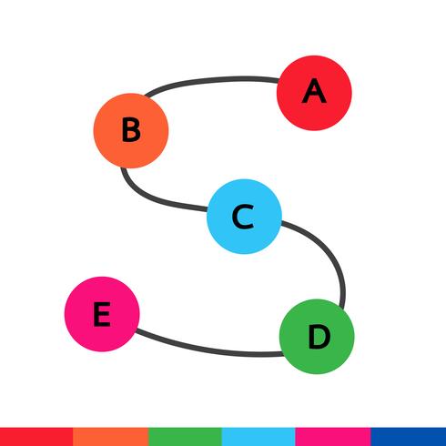 Ícone de gráfico de dados de negócios vetor