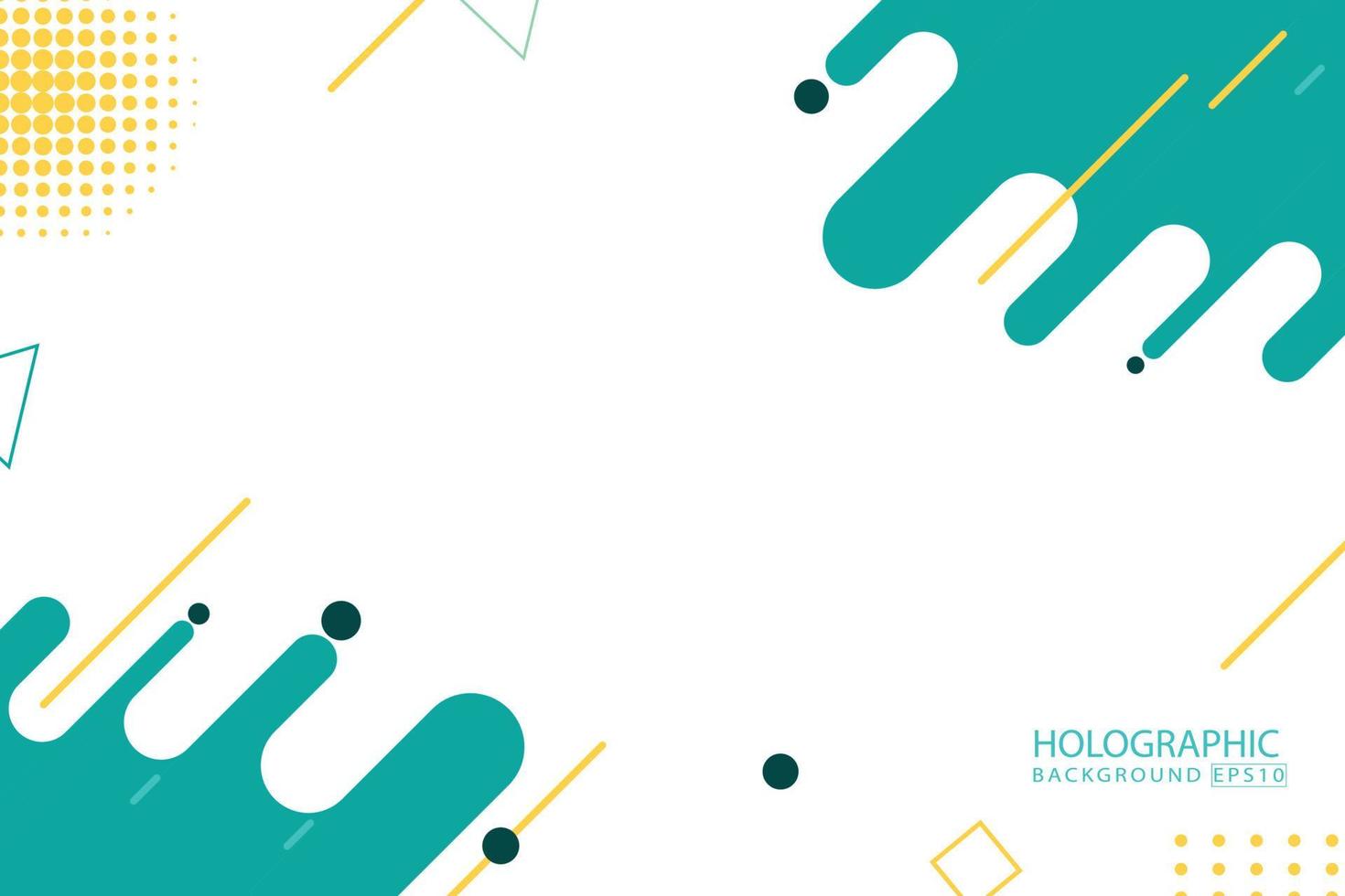 vetor de design de banner moderno elegante. fundo holográfico eps 10