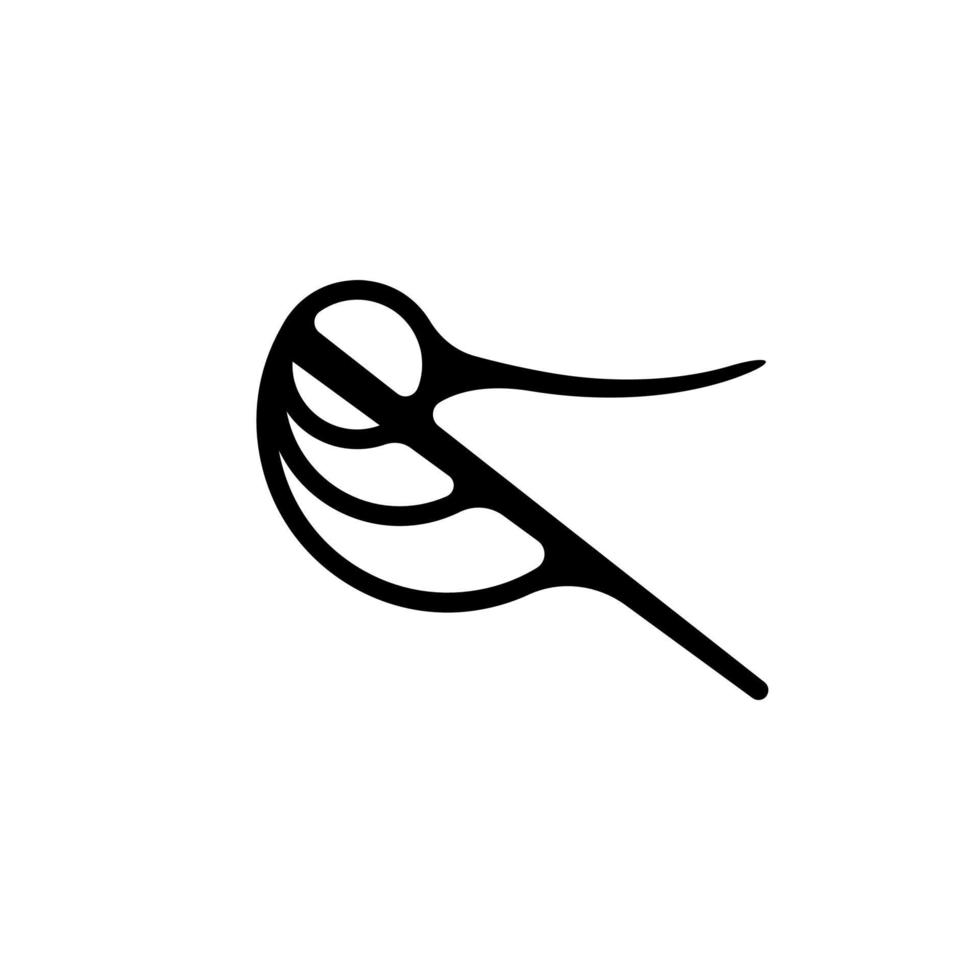 logotipo de beija-flor abstrato e geométrico. contorno silhueta de beija-flor vetor
