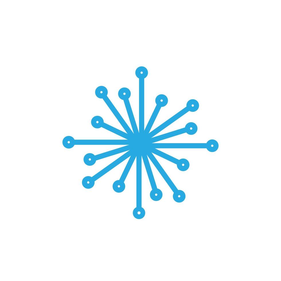 design de logotipo de tecnologia de ponto de conexão de linha, ideia criativa de ilustração de ícone de símbolo gráfico vetorial vetor